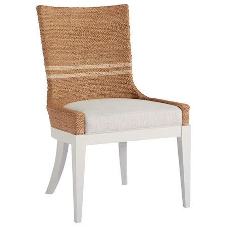 Siesta Key Dining Chair with Woven Abaca Back